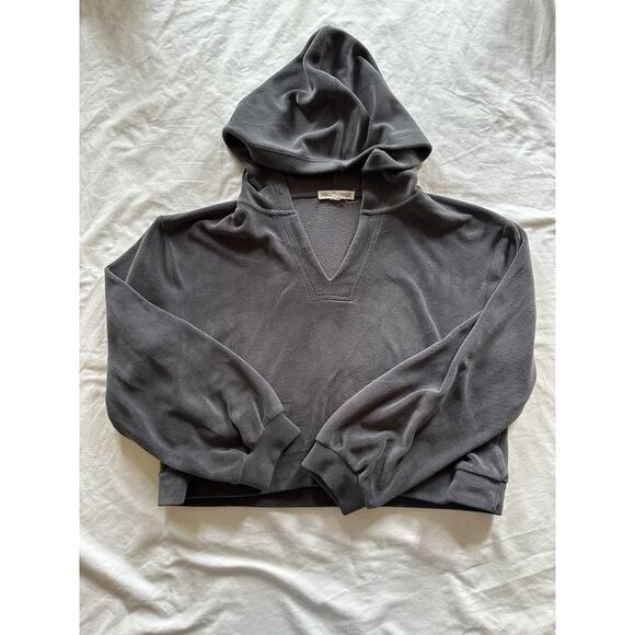 Wallflower Charcoal Gray Cropped Hoodie – Size L - Picture 1 of 4